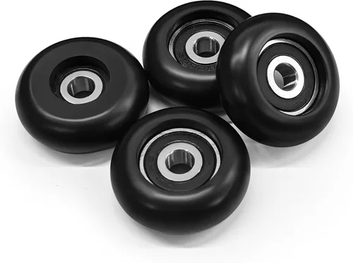 Miniatura 7 de Total Gym Juego de ruedas/rodillos de repuesto para modelos 2000, 3000 y más, 3000 XL, y algunos Very Early XL, negro (paquete de 4)