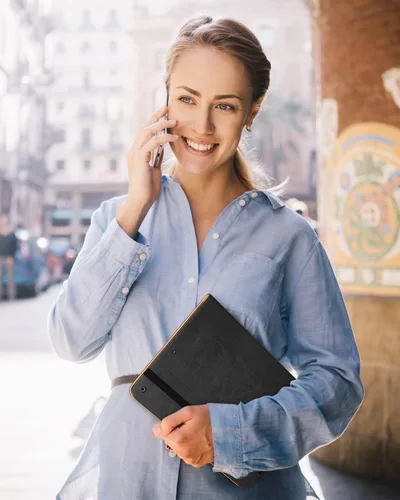 Miniatura 6 de DTTO Funda para iPad de 9ª/8ª/7ª Generación de 10.2 Pulgadas 2021/2020/2019, Funda de Soporte Folio Empresarial de Cuero Premium con Soporte