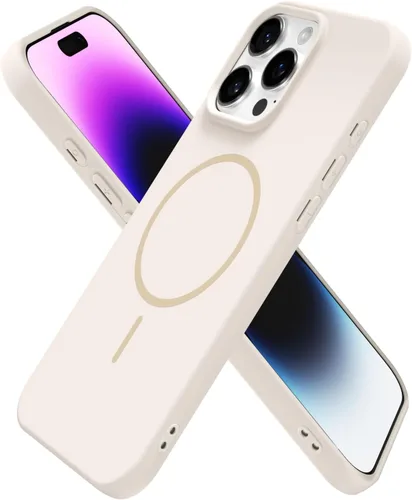 Miniatura 46 de oakxco Funda de silicona Mag Safe para iPhone 17 Pro Max, funda magnética delgada y fina compatible con carga inalámbrica MagSafe, bonita funda Negro