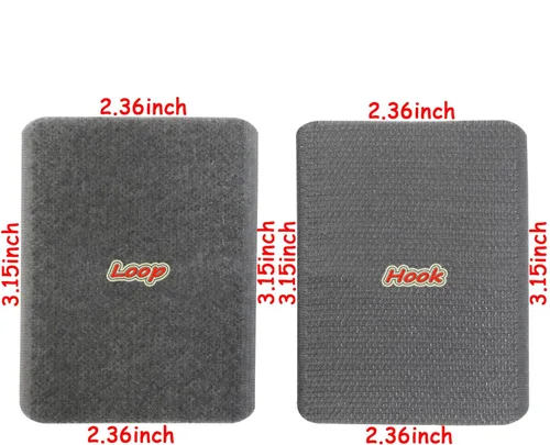Miniatura 2 de Mini Skater Tiras de gancho adhesivas cuadradas de 3 x 2 pulgadas, resistentes, cinta autoadhesiva con adhesivo para sábanas, sofá, alfombras