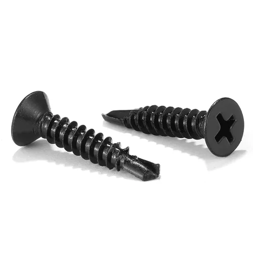 Miniatura 9 de Tornillos de chapa metálica #8 x 3/4 pulgadas, 100 unidades de acero inoxidable 410 tornillos autorroscantes rápidos de acero inoxidable 410