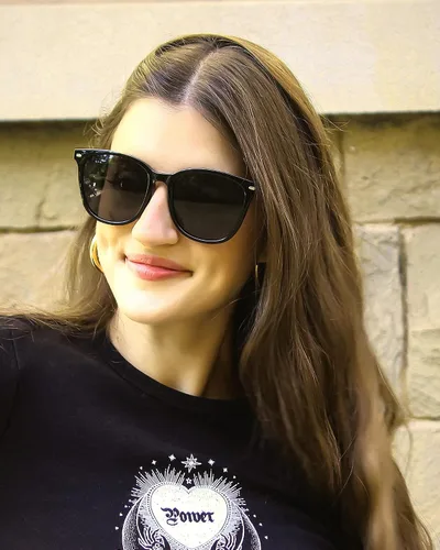 Miniatura 2 de FIMILU Paquete de 2 lentes de sol polarizados para mujer, lentes de protección UV400, montura grande, lentes de moda, elegantes
