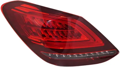 KarParts360 Conjunto de luz trasera para Mercedes-Benz C300/C43 AMG 2019 2020 2021 lado del conductor | Lente transparente y roja | LED | Reemplazo