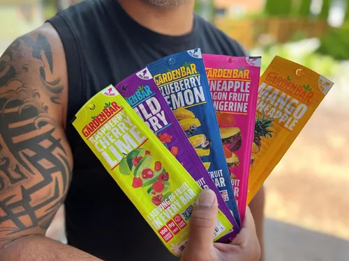Miniatura 4 de Garden Bar Blueberry Lemon Fruit Cecina de cuero de fruta natural saludable Sin gluten, sin OMG, aperitivo alto en fibra 12