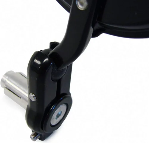 Miniatura 6 de 1 par negro CNC redondo Billet Bar lente convexa manillar extremo motocicleta espejos compatibles para 2019 Ducati Scrambler Cafe Racer