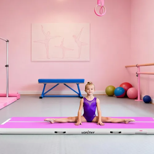 Miniatura 6 de VOFiTNY Colchoneta de gimnasia multiusos de 6.6/10/13/16/20 pies, resistente e inflable, para el hogar y el gimnasio