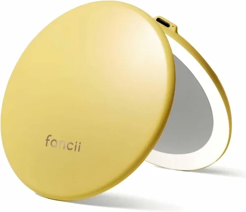 Miniatura 17 de Fancii Taylor espejo de maquillaje de viaje con luz LED, recargable, aumento 10x/1x, sistema de iluminación Tru-Glow, XL grande de 5 pulgadas