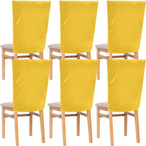 Azafrán (color) Funda decorativa para silla de escritorio para sillas de comedor retro, suave, lavable a mano, decoración de silla, cubiertas para