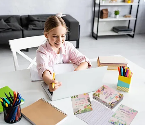 Miniatura 6 de YYaaloa 8 cuadernos de bolsillo inspiradores florales, cuadernos pequeños a granel para fiestas, oficina, hogar, compañeros de trabajo, suministros