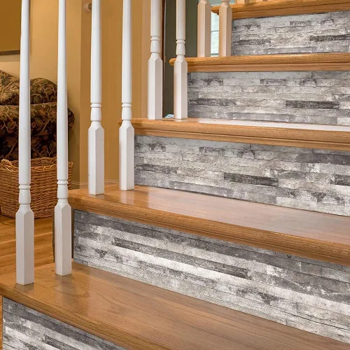 Miniatura 6 de funlife 14 tiras de calcomanías para elevadores de escaleras, vinilo para despegar y pegar, calcomanías decorativas para escaleras, 39.37 x 7.09