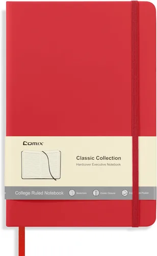 Miniatura 7 de Comix Cuaderno rayado para mujeres y hombres, cuadernos de diario para oficina, escuela, hogar, 240 páginas, 5.5 x 8.3 pulgadas, rayas Azul marino