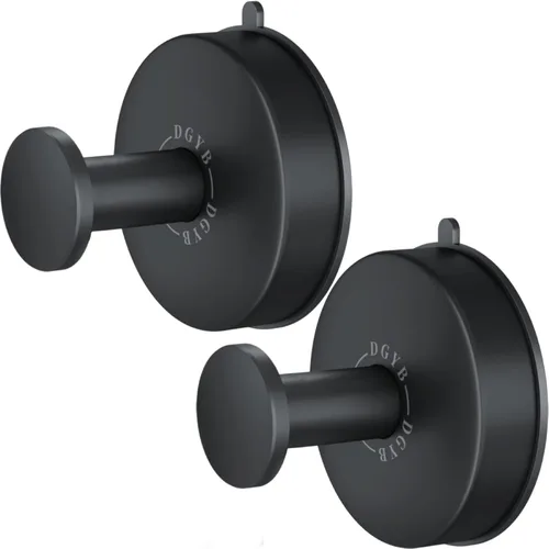 Miniatura 8 de DGYB Ganchos de ventosa para ducha, juego de 4 ganchos extraíbles de acero inoxidable para toallas de baño, ventana de vidrio, puerta, pared y Juego