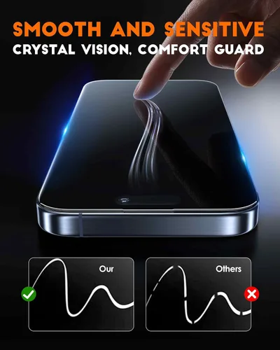 Miniatura 4 de chubbycable ChubbyShield Ultra - Protector de pantalla de vidrio templado para iPhone 16 HD, caja de instalación ultra fácil, eliminación automática