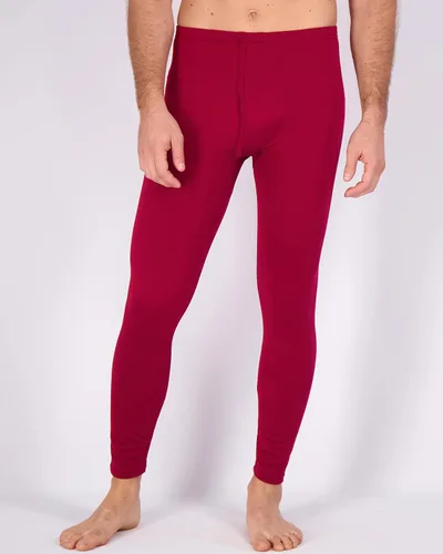 Miniatura 6 de Real Essentials Paquete de 3: ropa interior térmica para hombre, capa base, pantalones con forro polar con bragueta – parte inferior larga