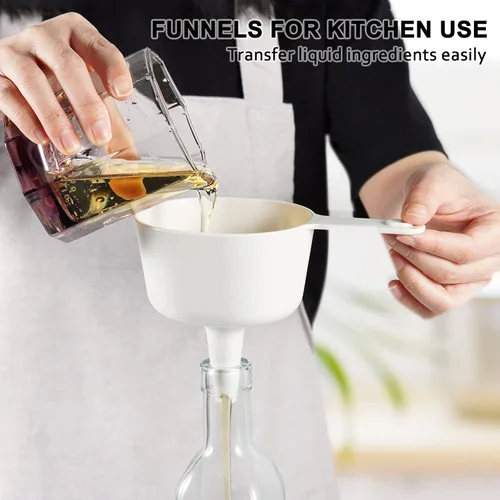 Miniatura 7 de Juego de tazas y cucharas medidoras Recogwood de 10 piezas, taza medidora apilable con tapa, juego de cucharas medidoras para la cocina, para 10