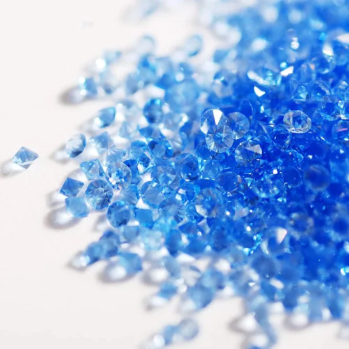 Miniatura 20 de 5000 cuentas de diamantes de imitación de cristal de diamante ultra mini de 0.044 pulgadas con parte trasera plana, cristales iridiscentes, brillo
