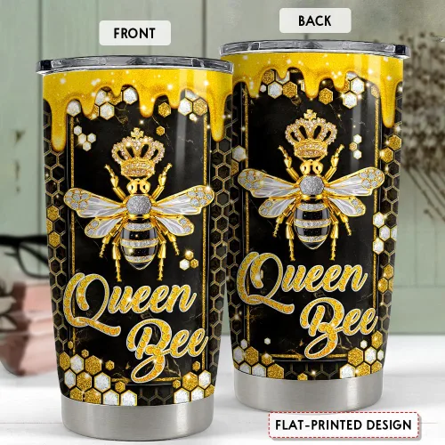 Miniatura 2 de SANDJEST Regalos de abeja para mujeres y niñas, vaso de abeja de 20 onzas, dibujos de joyería, vasos aislados de acero inoxidable, taza de viaje
