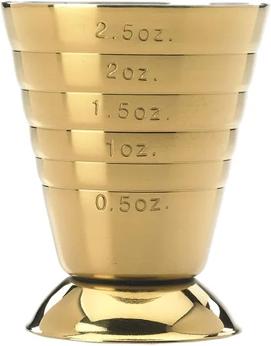 Miniatura 10 de Barfly Taza medidora de barra, 2.5 onzas., Gun Metal Black Negro