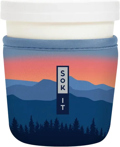 Miniatura 12 de Sok It IceCreamSok - Funda de neopreno aislada (flores abstractas, pintas de helado cónicas)