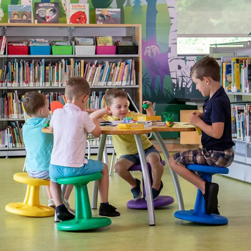 Miniatura 2 de Silla bamboleante para niños y adolescentes, para una experiencia activa donde los niños ya no tendrán que sentarse fijamente, "el mejor asiento