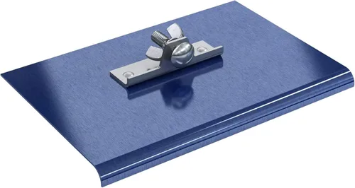 Bon Tool 22-746 Blue Steel Walking Edger, 9 pulgadas x 6 pulgadas, radio de 3/8 pulgadas, profundidad de 1/2 pulgada