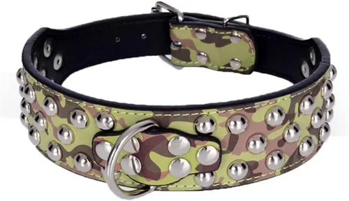 Miniatura 10 de Collar de perro con tachuelas, collar de perro de cuero con pinchos de 2 pulgadas para perros medianos y grandes Pit Bull Mastiff Bully Boxer