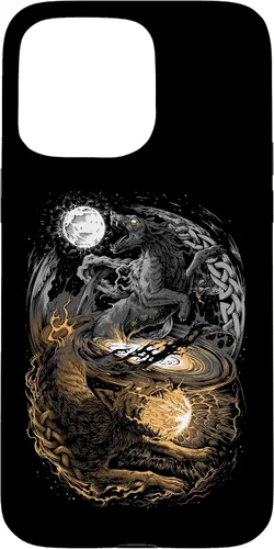 Miniatura 30 de Funda para iPhone 11 Viking Wolf Norse Mythology Pagan Ragnarok Wolves