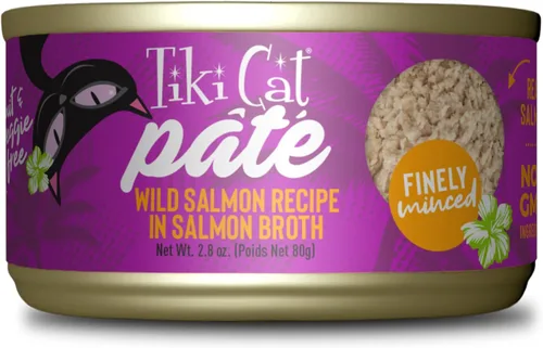 Miniatura 12 de Tiki Cat Luau Pâté, receta de atún y caballa Ahi en consumo de atún, nutrición equilibrada sin granos, comida enlatada húmeda para gatos, para todas
