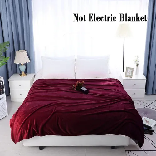 Miniatura 2 de uxcell Manta afelpada, suave, ligera, de microfibra, para cama o sofá