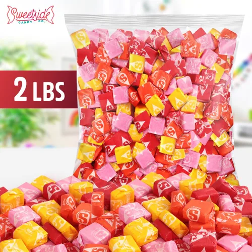 Miniatura 3 de Golosinas masticables de fruta, paquete de 2 libras de golosinas Starbrst a granel, envueltas individualmente para mantenerlas frescas y compartir