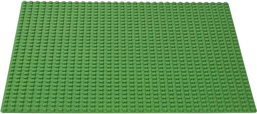 Miniatura 7 de LEGO Placa base verde clásica, base cuadrada de 32 x 32 pulgadas para construir, jugar y mostrar creaciones de ladrillos, ideal para paisajes