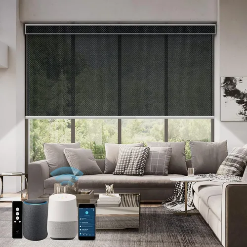 Miniatura 8 de SmartWings Persianas Motorizadas con Filtro de Luz, Compatible con Matter Thread Homekit Z-Wave Alexa Google, Persianas con 70% de Opacidad Safari