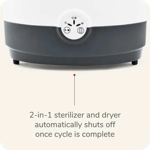 Miniatura 5 de NUK Esterilizador y secador de biberones 2 en 1 - Esterilización eléctrica a vapor conveniente y segura, un esencial para recién nacidos rápido