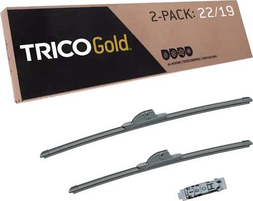 Miniatura 64 de TRICO Gold 21" + 19" Juego de 2 limpiaparabrisas de repuesto automotriz de primera calidad, limpiaparabrisas de haz para lado del pasajero