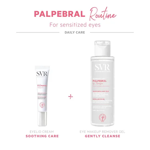 Miniatura 6 de SVR - Gel desmaquillante de ojos PALPEBRAL - Para ojos sensibles, secos y alérgicos - Enriquecido con niacinamida - Adecuado para usuarios de lentes