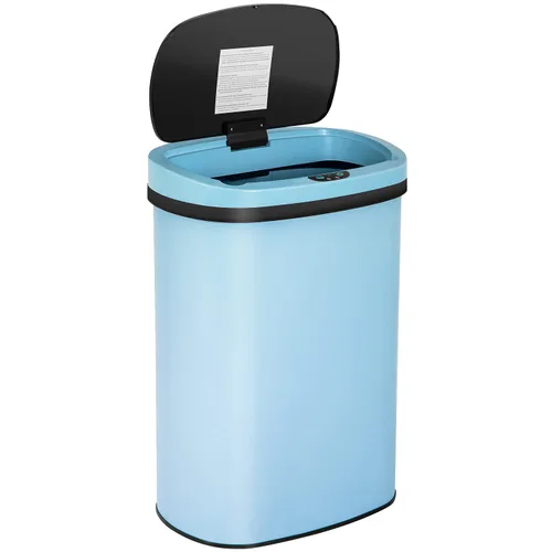 24/7 Shop at Home Freeway - Tapa de metal con sensor de movimiento para cocina, 13 galones, color azul