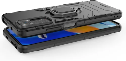 Miniatura 5 de Funda para Xiaomi Redmi Note 11/Note 11S (no 5G) con protector de pantalla de vidrio templado híbrido resistente Armadura protectora con soporte