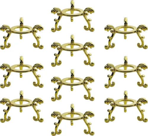 Miniatura 5 de 9 piezas soporte para bola de cristal para exhibición de cristal de vidrio y rocas naturales, soporte de exhibición esférico, para esfera o piedra