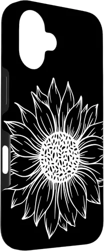 Miniatura 3 de iPhone 16 Cute and Beautiful White Flower of Sunflower Case