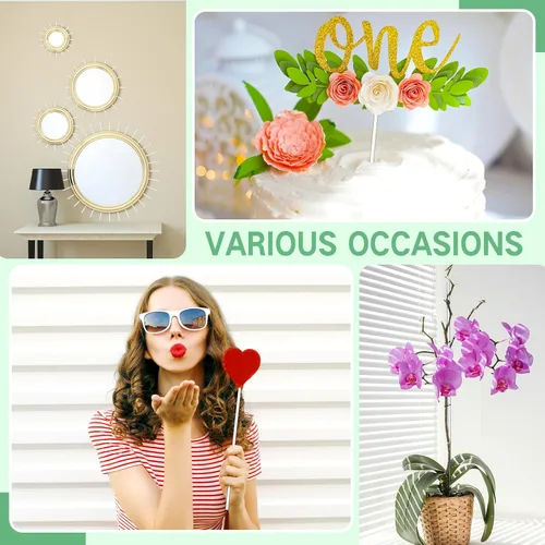 Miniatura 6 de Vicenpal 30 Pcs 16 Inch Clear Acrylic Rods 2 mm Plant Stakes Acrylic Dowel Rods Plant Support Stakes Round Strip Sticks for Party DIY Crafts