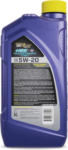Miniatura 2 de RAceite de motor royal Purple HPS Alto Rendimiento Street sintético , 5W-20