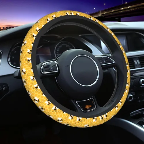 Miniatura 28 de Funda para volante MINIOZE de ojos malvados azules con luna mágica, accesorios para automóvil, linda para mujeres y niñas, universal de 15 pulgadas