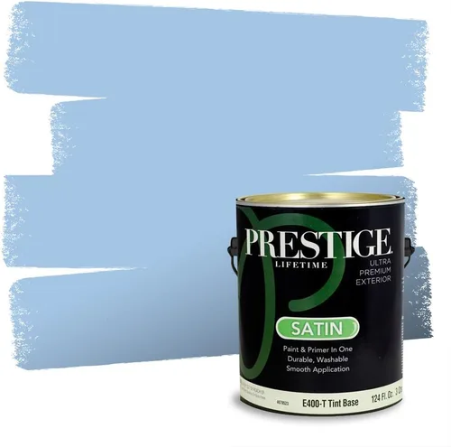 Miniatura 1328 de Pintura Exterior + imprimación PRESTIGE, todo-en-uno, 1 galón, acabado mate, color comparable al Valspar* Royal Gray* VS151-Gris real