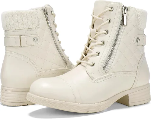 Miniatura 10 de STQ Botas de combate con cordones para mujer