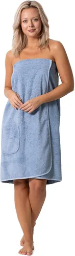Miniatura 14 de Robe Direct Women’s Terry Cloth Spa and Bath Towel Wrap with Adjustable Closure & Elastic Top