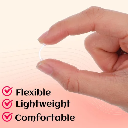 Miniatura 3 de 15 piercings transparentes para cejas, curvados de 0.63 onzas, retenedores de piercing de ombligo, aretes flexibles para cartílago, cejas, lengua