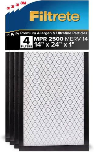 Miniatura 10 de Filtrete - Filtro de aire para aire acondicionado y calefactor, 16 x 25 x 1 pulgadas, MERV 14, MPR 2500, alérgenos de alto rendimiento premium