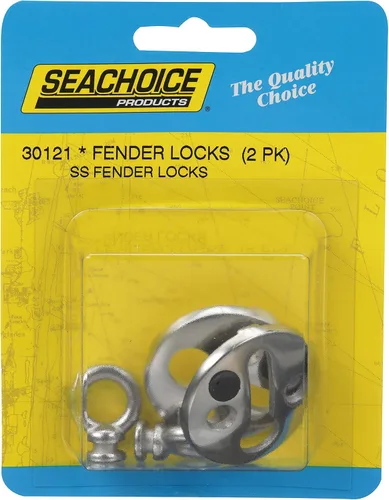 Miniatura 4 de Seachoice Cerradura de guardabarros para barco, acero inoxidable, paquete de 2