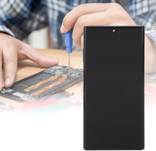 Miniatura 5 de Vikye Kit de repuesto para Note 10 Plus, reemplazo de pantalla OLED para Note 10 Plus con marco de huellas dactilares, pantalla digitalizadora