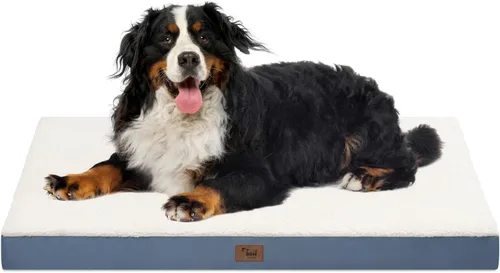Miniatura 47 de Cama ortopédica de felpa para perros y cachorros medianos, camas impermeables para perros de 30 x 20 pulgadas con funda extraíble lavable, tapete
